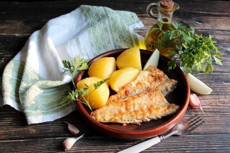 Grilled Pollock Fillet with Garlic and Thyme Grilled Pollock Fillet with Garlic and Thyme
