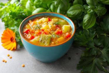 Hearty Lentil & Potato Soup