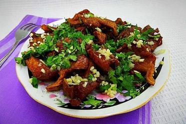 Garlic Herb Fried Oyster Mushrooms