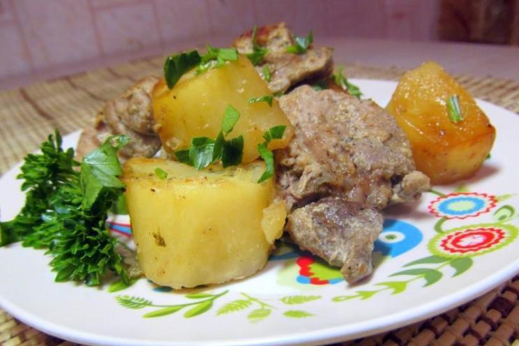 Easy Baked Meat and Potatoes in One Hour