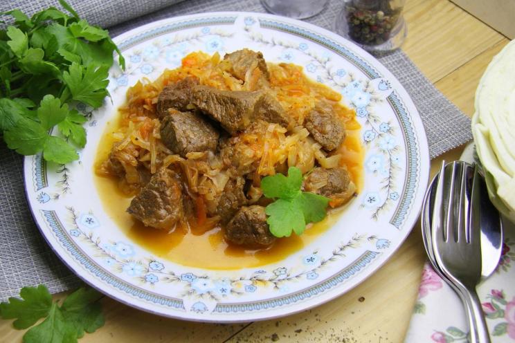 Sautéed Cabbage and Beef Delight