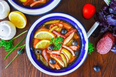 Hearty Chicken Sausage Solyanka with Potatoes