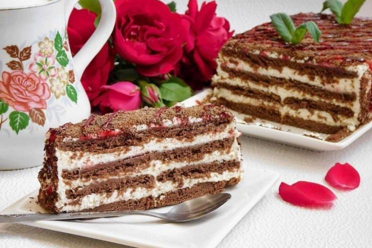 No-Bake Cookie and Cottage Cheese Cake