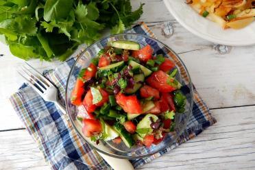 Summer Fresh Cucumber and Tomato Salad
