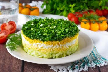 Cucumber & Cheese Spring Salad