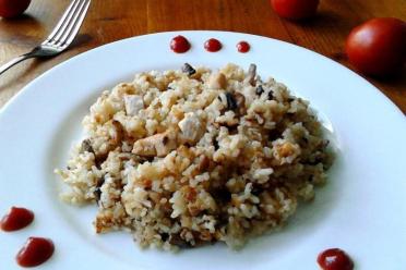 Slow Cooker Chicken and Mushroom Risotto