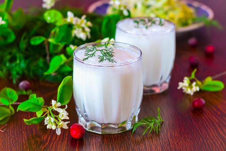 Refreshing Homemade Ayran with Kefir