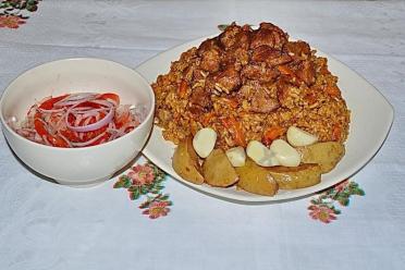 Quince and Beef Pilaf: A Flavorful Oriental Delight