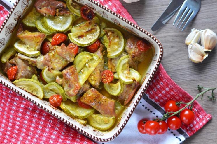Oven-Baked Turkey with Zucchini Oven-Baked Turkey with Zucchini