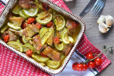 Oven-Baked Turkey with Zucchini