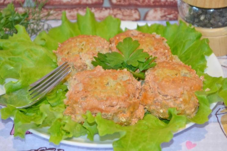 Baked Diet Meatballs with Rice