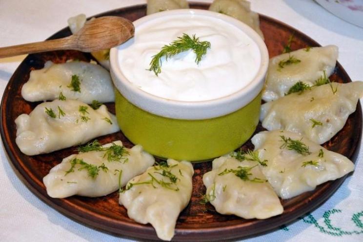 Whey Dumplings with Chicken Liver Filling Whey Dumplings with Chicken Liver Filling