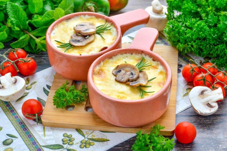 Creamy Chicken and Mushroom Julienne Delight