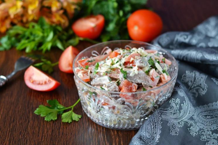 Hearty Beef and Tomato Gusarsky Salad