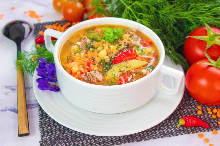 Hearty Lentil Soup with Beef Broth