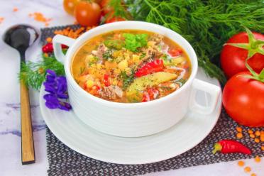 Hearty Lentil Soup with Beef Broth