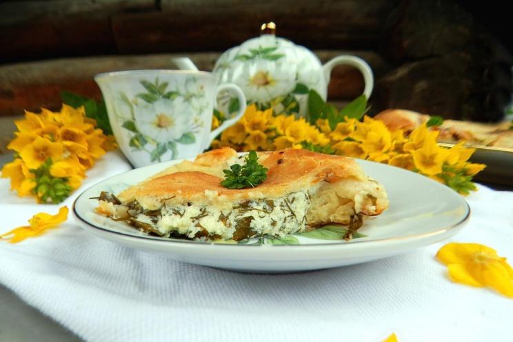 Herb and Cottage Cheese Ossetian Pie Herb and Cottage Cheese Ossetian Pie