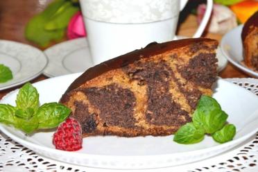 Striped Chocolate Zebra Cake