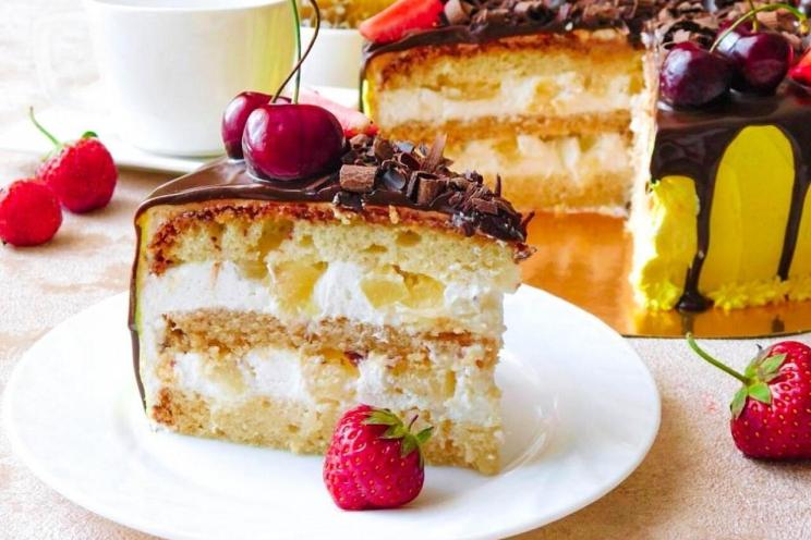 Fruity Curd Delight Cake Fruity Curd Delight Cake