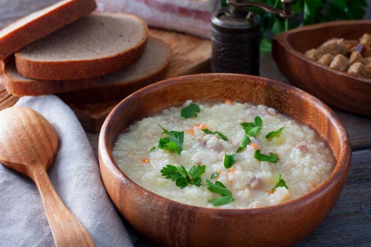 Simple Millet and Lard Soup