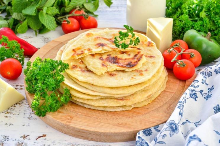 Easy Skillet Suluguni Flatbreads