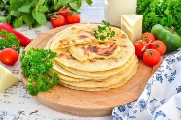 Easy Skillet Suluguni Flatbreads