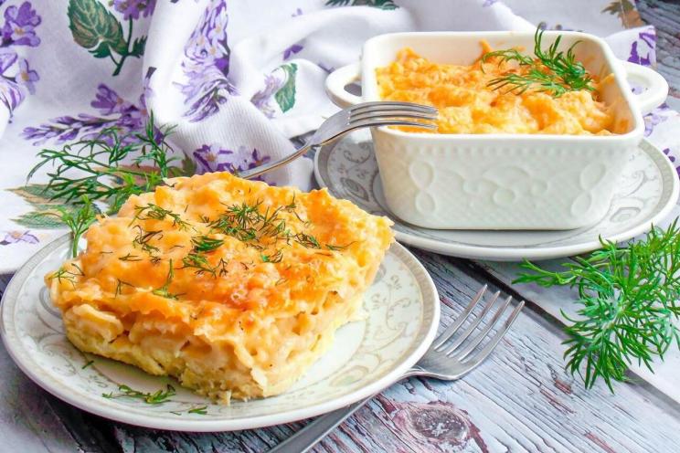 Baked Macaroni with Cheese and Egg