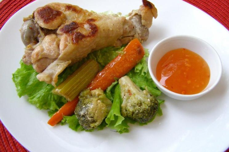 Oven-Baked Turkey Wings with Veggies
