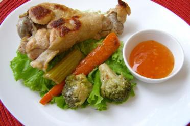 Oven-Baked Turkey Wings with Veggies