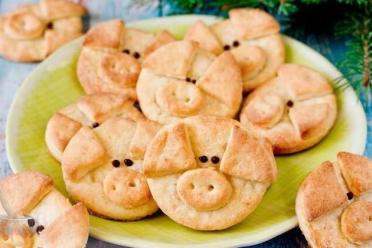 Curd Piglet Cookies for New Year’s