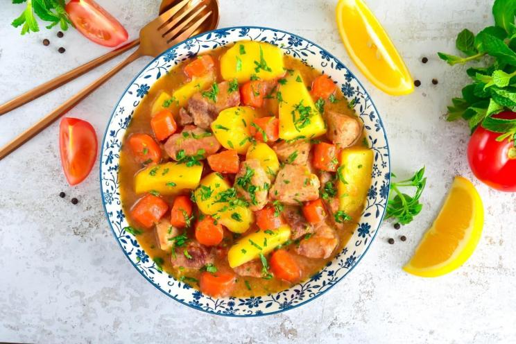 Hearty Pork Goulash with Potatoes & Carrots Hearty Pork Goulash with Potatoes & Carrots