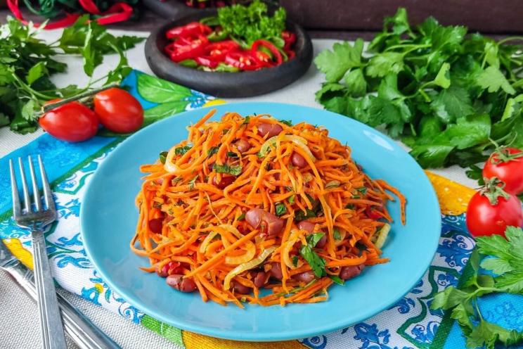 Healthy Red Bean & Korean Carrot Salad