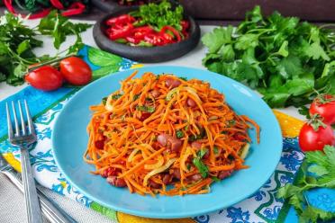 Healthy Red Bean & Korean Carrot Salad