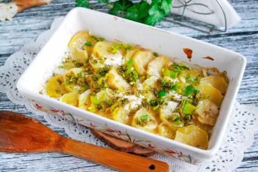 Creamy Baked Meat and Potatoes