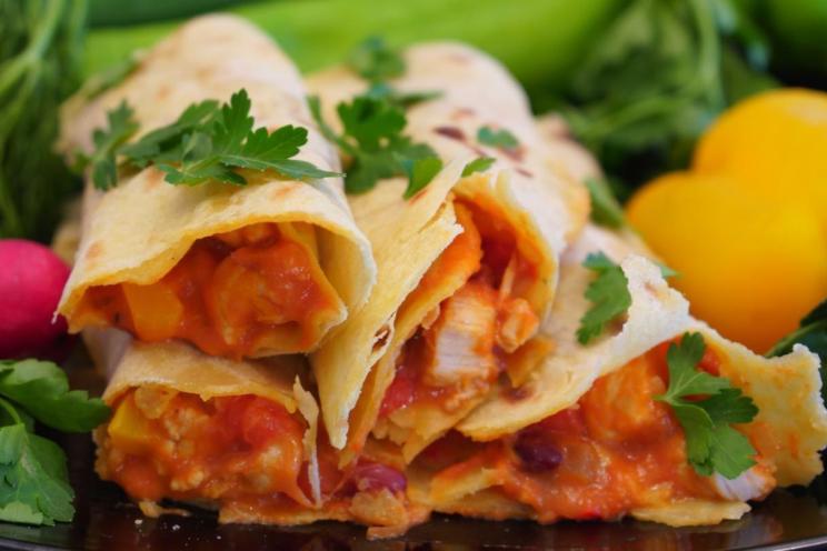 Chicken and Bean Burrito Delight Chicken and Bean Burrito Delight
