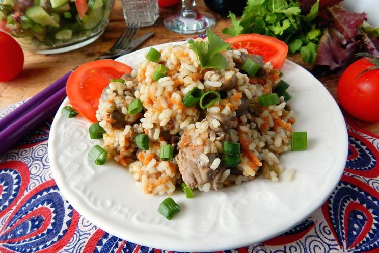 Chicken Liver Rice Pilaf