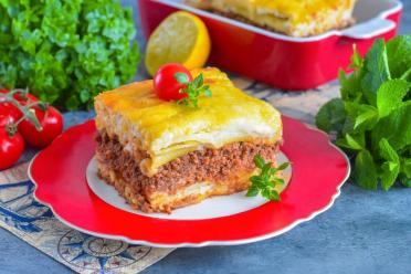 Baked Minced Meat Pasta Casserole