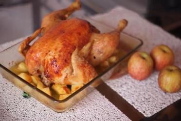 Holiday Roasted Stuffed Cockerel