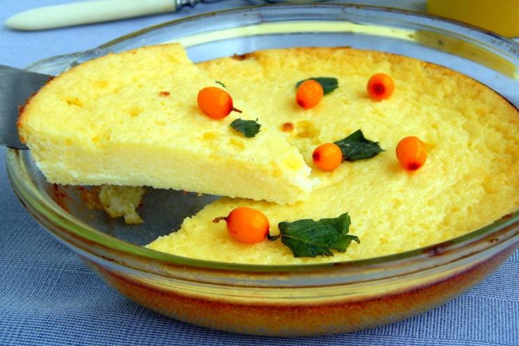 Sweet Cornmeal Breakfast Casserole with Kefir