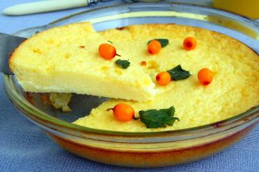Sweet Cornmeal Breakfast Casserole with Kefir