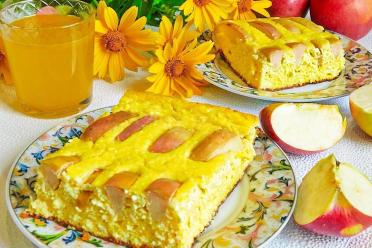 Baked Apple Cottage Cheese Casserole