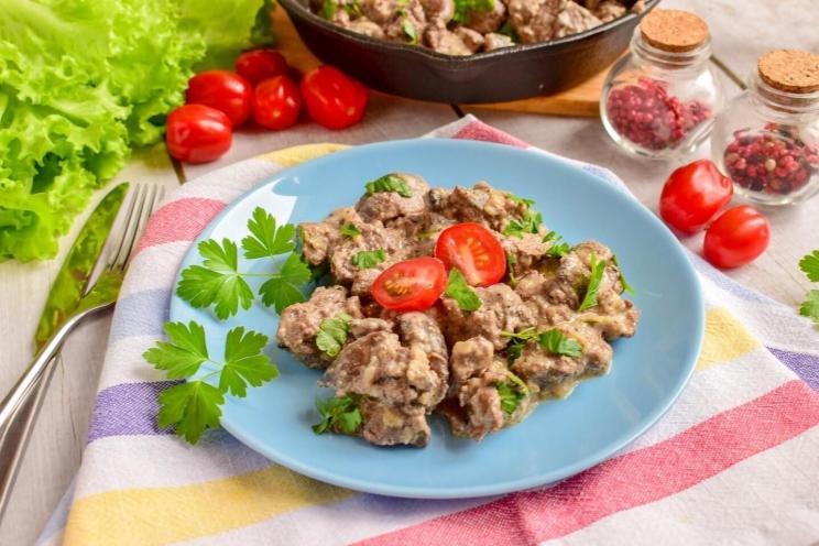 Creamy Pan-Fried Chicken Liver