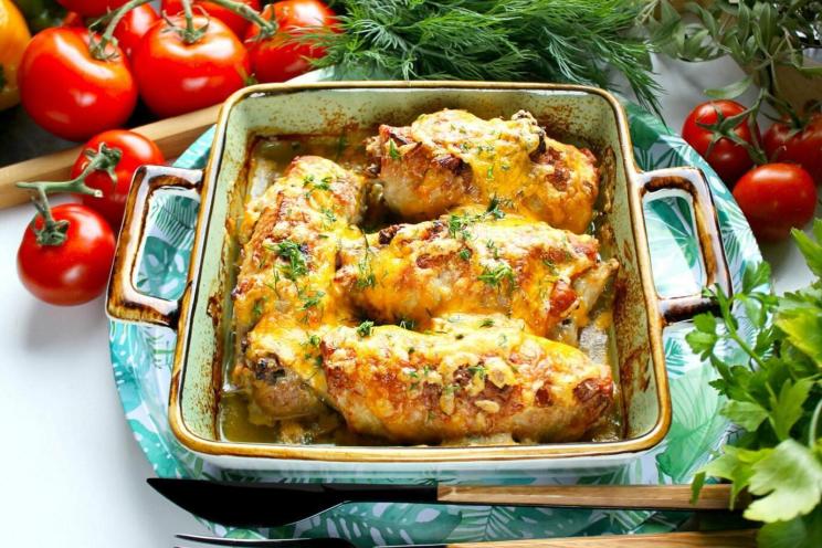 Cheesy Mushroom-Stuffed Pork Rolls Cheesy Mushroom-Stuffed Pork Rolls