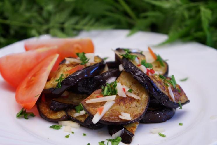 Spicy Eggplant and Tomato Appetizer