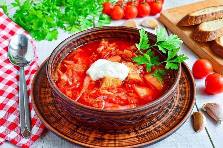 Classic Borscht with Fresh Cabbage and Beetroot Classic Borscht with Fresh Cabbage and Beetroot