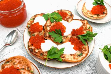Crispy Potato Pancakes with Caviar
