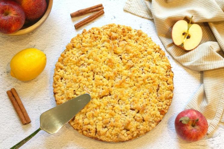 Easy Apple Shortbread Pie