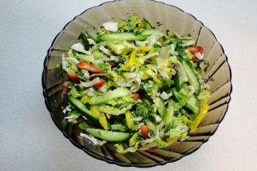 Quick and Colorful Squid and Cabbage Salad