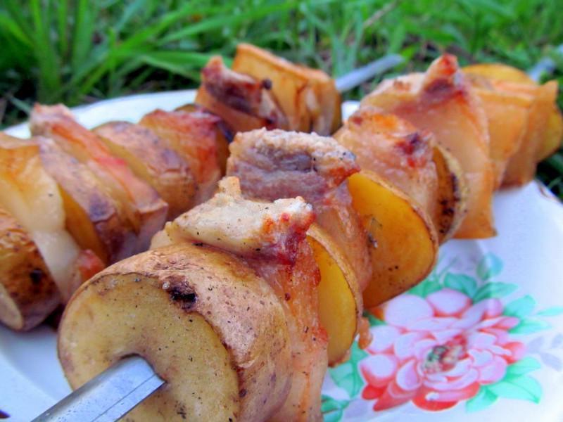 Quick & Simple Potato and Lard Kebab Quick & Simple Potato and Lard Kebab
