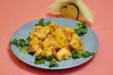 "Baked Chicken with Pineapple and Ketchup"